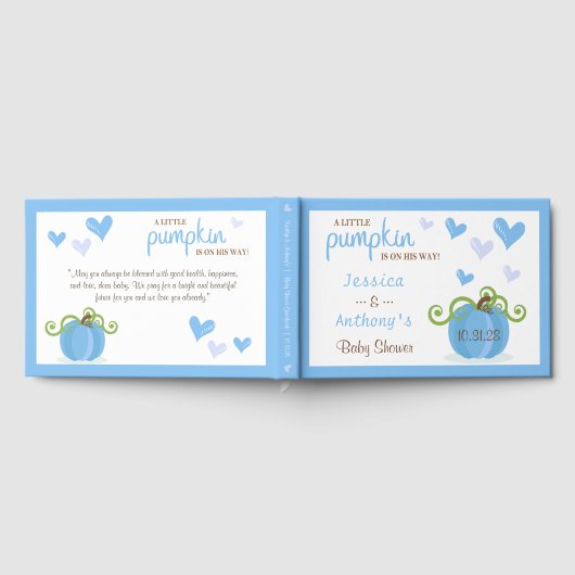 Cute Little Pumpkin Baby Shower Gastenboek (Volledig)