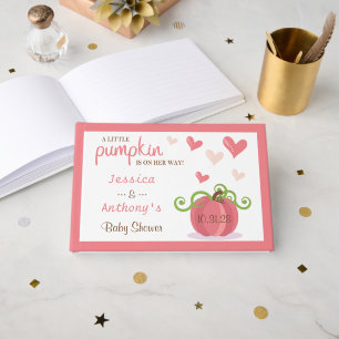 Cute Little Pumpkin Baby Shower Gastenboek