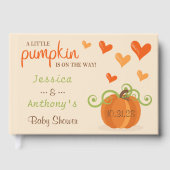 Cute Little Pumpkin Baby Shower Gastenboek (Voorkant)