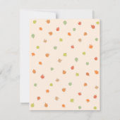 Cute Little Pumpkin Baby Shower Invitations Kaart (Achterkant)