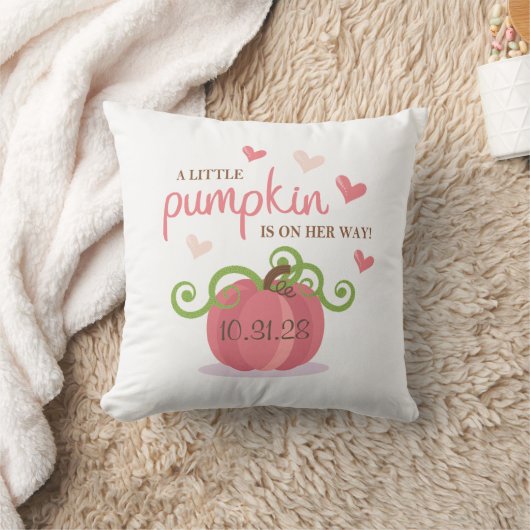 Cute Little Pumpkin Baby Shower Napkins Kussen (Deken)