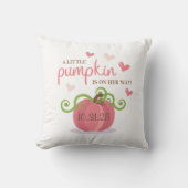 Cute Little Pumpkin Baby Shower Napkins Kussen (Voorkant)