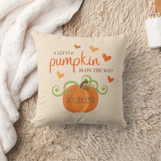 Cute Little Pumpkin Baby Shower Napkins Kussen (Deken)
