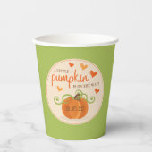 Cute Little Pumpkin-Baby shower Papieren Bekers (Voorkant)