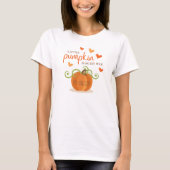 Cute Little Pumpkin Baby Shower T-shirt (Voorkant)