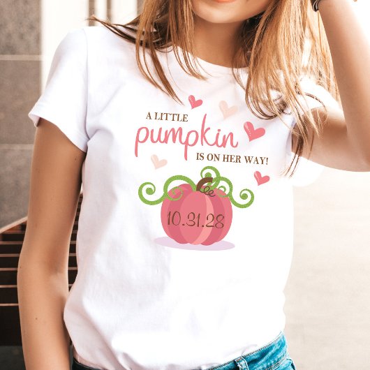 Cute Little Pumpkin Baby Shower T-shirt