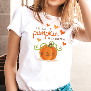 Cute Little Pumpkin Baby Shower-verjaardagsfeestje T-shirt