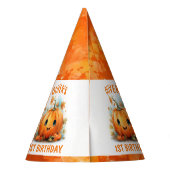 Cute Little Pumpkin Birthday Party Feesthoedjes (Achterkant)