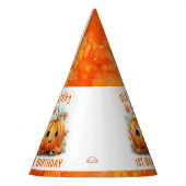 Cute Little Pumpkin Birthday Party Feesthoedjes (Links)