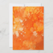 Cute Little Pumpkin Birthday Party Invitation Kaart (Achterkant)