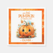 Cute Little Pumpkin Birthday Servet (Voorkant)