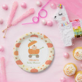 Cute Little Pumpkin Carriage Baby shower Bord (Feest)