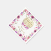 Cute Little Pumpkin Floral Baby shower Servet (Hoek)