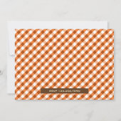 Cute Little Pumpkin Foto 1st Birthday Invitation Kaart (Achterkant)