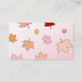 Cute Little Pumpkin op haar weg naar Pink Diaper R Informatiekaartje (Achterkant)