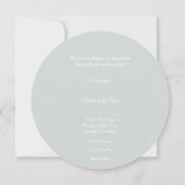 Cute Little Rabbit Baby Birth Announcement Card. Kaart (Achterkant)