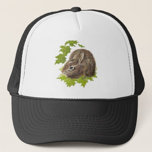 Cute Little Rabbit, Bunny, Animal Natuur, Wildlife Trucker Pet (Voorkant)