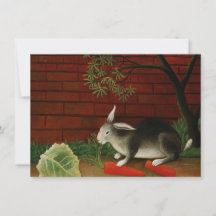 Cute Little Rabbit (Pet Animal) (Henri Rousseau)