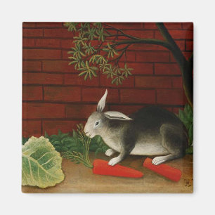 Cute Little Rabbit (Pet Animal) (Henri Rousseau) Magneet