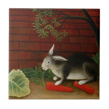 Cute Little Rabbit (Pet Animal) (Henri Rousseau)