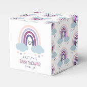 Cute Little Rainbow-Baby shower Bedankdoosjes (Voorkant Zijde)