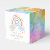 Cute Little Rainbow-Baby shower Bedankdoosjes (Voorkant Zijde)