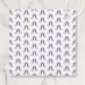 Cute Little Rainbow-Baby shower Bedankjes Labels (Achterkant)