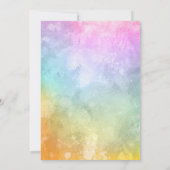 Cute Little Rainbow-Baby shower Bedankkaart (Achterkant)