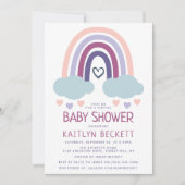 Cute Little Rainbow-Baby shower Kaart (Voorkant)