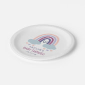 Cute Little Rainbow-Baby shower Papieren Bordje (Gekanteld)