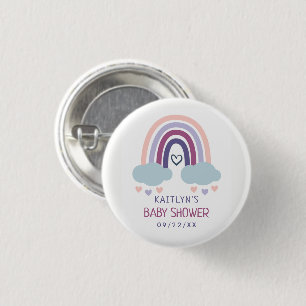 Cute Little Rainbow-Baby shower Ronde Button 3,2 Cm
