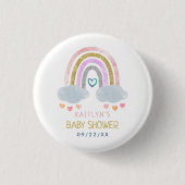 Cute Little Rainbow-Baby shower Ronde Button 3,2 Cm (Voorkant)