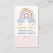 Cute Little Rainbow Diaper Raffle Enclosure Kaart (Voorkant)