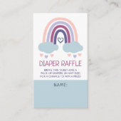 Cute Little Rainbow Diaper Raffle Enclosure Kaart (Voorkant)