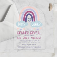 Cute Little Rainbow Gender Reopenbaart Party