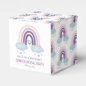 Cute Little Rainbow Gender Reopenbaart Party Bedankdoosjes (Voorkant Zijde)