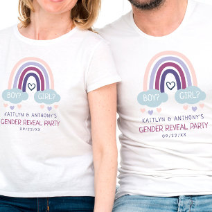 Cute Little Rainbow Gender Reopenbaart Party T-shirt