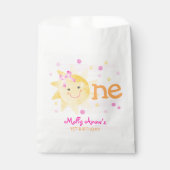 Cute Little Ray of Sunshine 1st Birthday Bedankzakje (Voorkant)