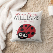 Cute Little RED LADYBUG Baby Birth keepomwille Kussen (Deken)