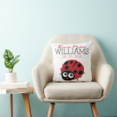 Cute Little RED LADYBUG Baby Birth keepomwille Kussen (Stoel)