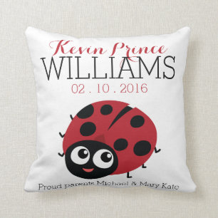 Cute Little RED LADYBUG Baby Birth keepomwille Kussen