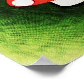 Cute Little Red Mushroom Poster (Hoek)