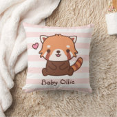 Cute Little Red Panda Baby Nursery Room Decor Kussen (Deken)