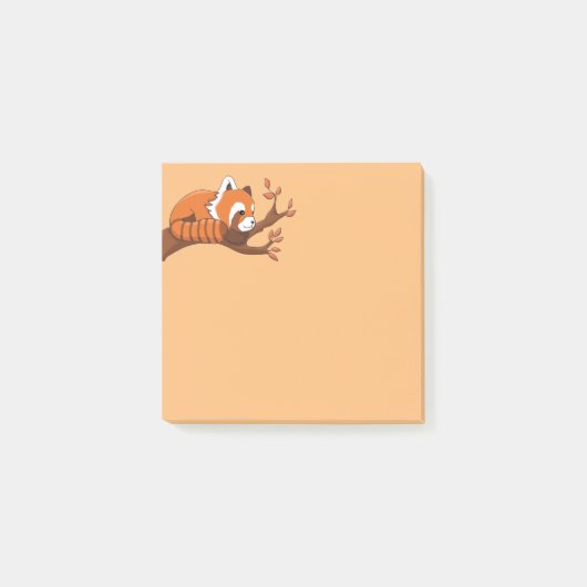 Cute Little Red Panda Post-it® Notes (Voorkant)