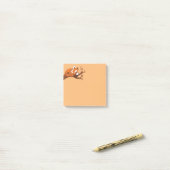 Cute Little Red Panda Post-it® Notes (Op bureau)