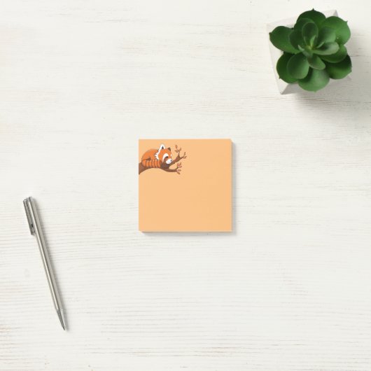 Cute Little Red Panda Post-it® Notes (Kantoor)