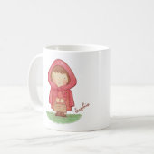 Cute Little Red Riding Hood Folk Tale Mok (Voorkant links)