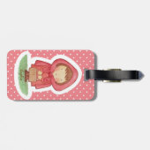 Cute Little Red Riding Hood Girls Bagagelabel (Achterkant horizontaal)