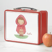 Cute Little Red Riding Hood Waterverf (In situ)