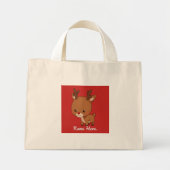 Cute Little Reindeer Mini Tote Bag (Voorkant)